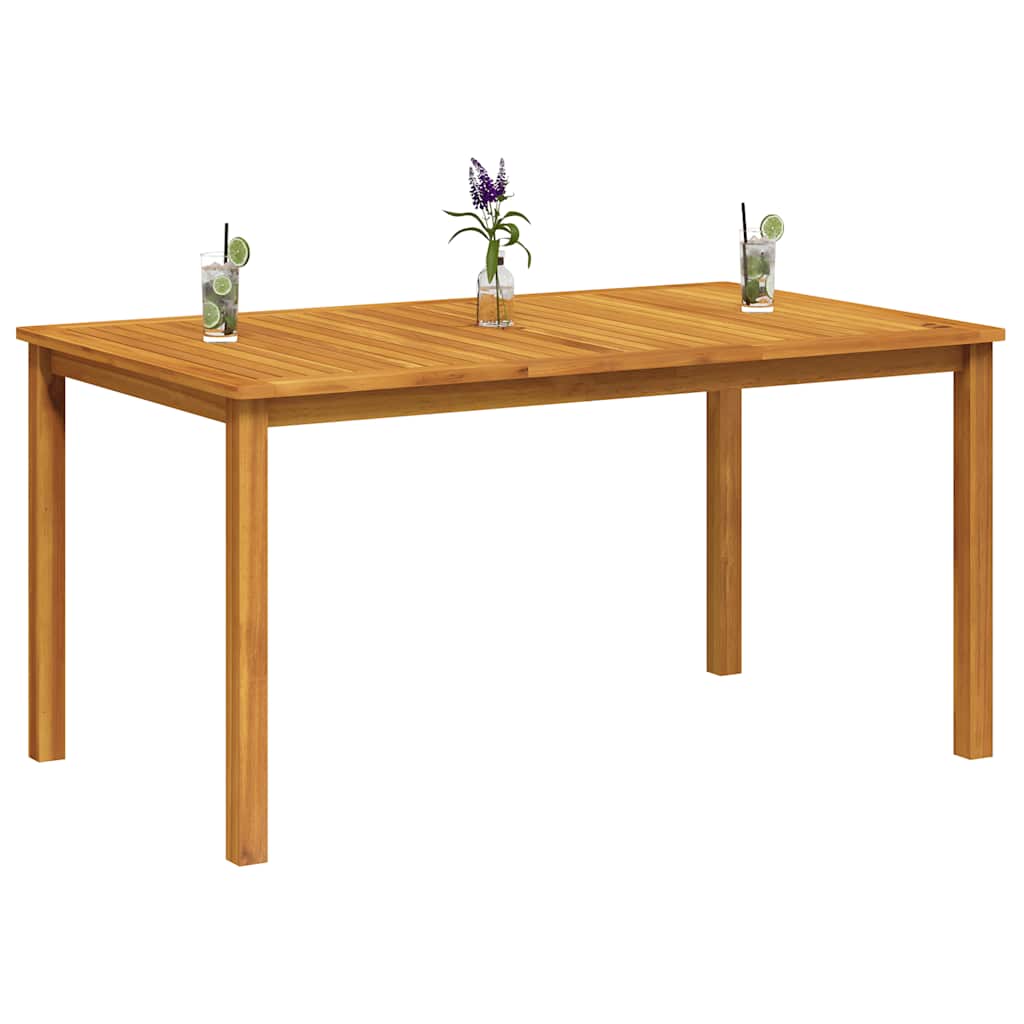Sodo stalas, 150x90x74cm, akacijos medienos masyvas