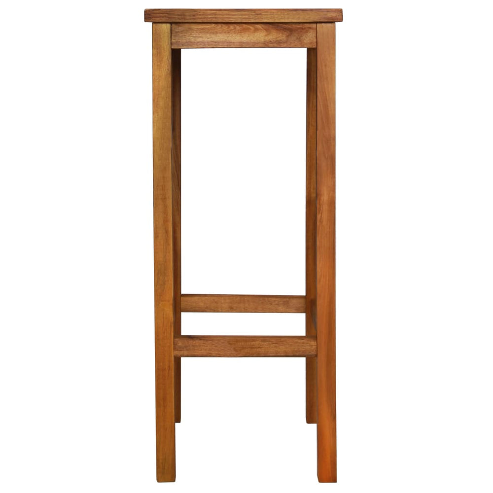 Bar stools, 2 pcs, solid acacia wood
