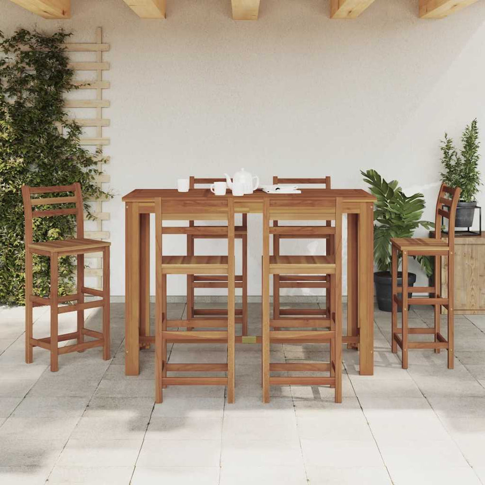 Bar table, solid acacia wood, 150x70x105cm