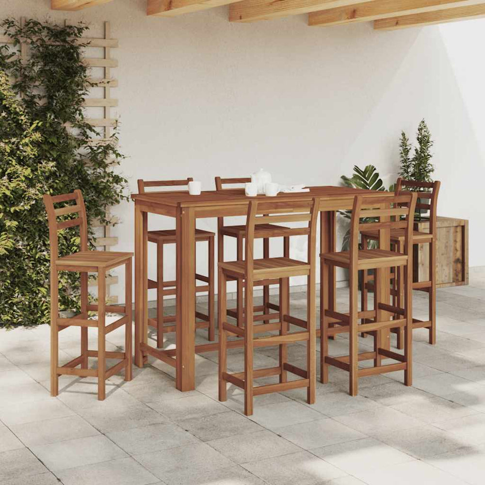 Bar table, solid acacia wood, 150x70x105cm