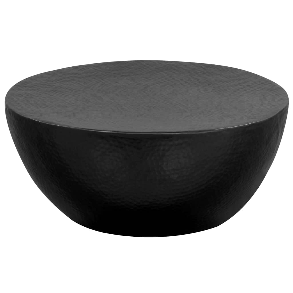 Coffee table, black, 70x30cm, wrought aluminium