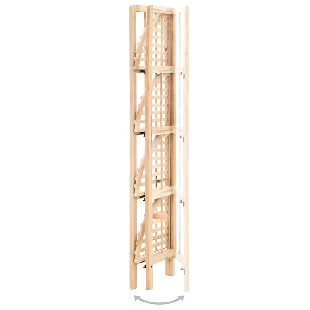 Corner shelf, cedar wood, 27x27x110cm