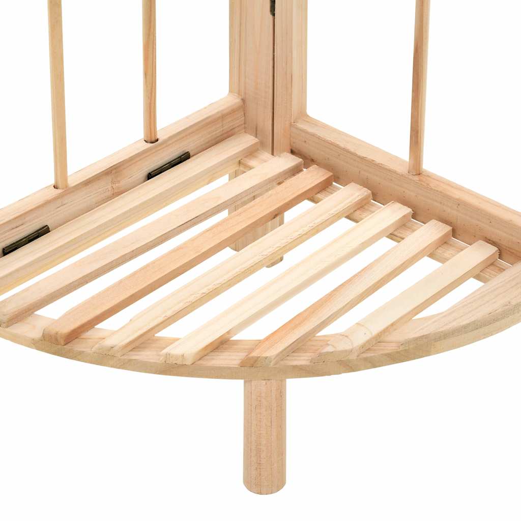 Corner shelf, cedar wood, 27x27x110cm