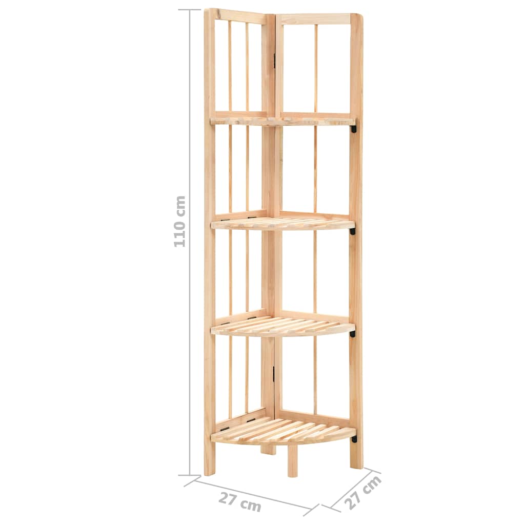 Corner shelf, cedar wood, 27x27x110cm