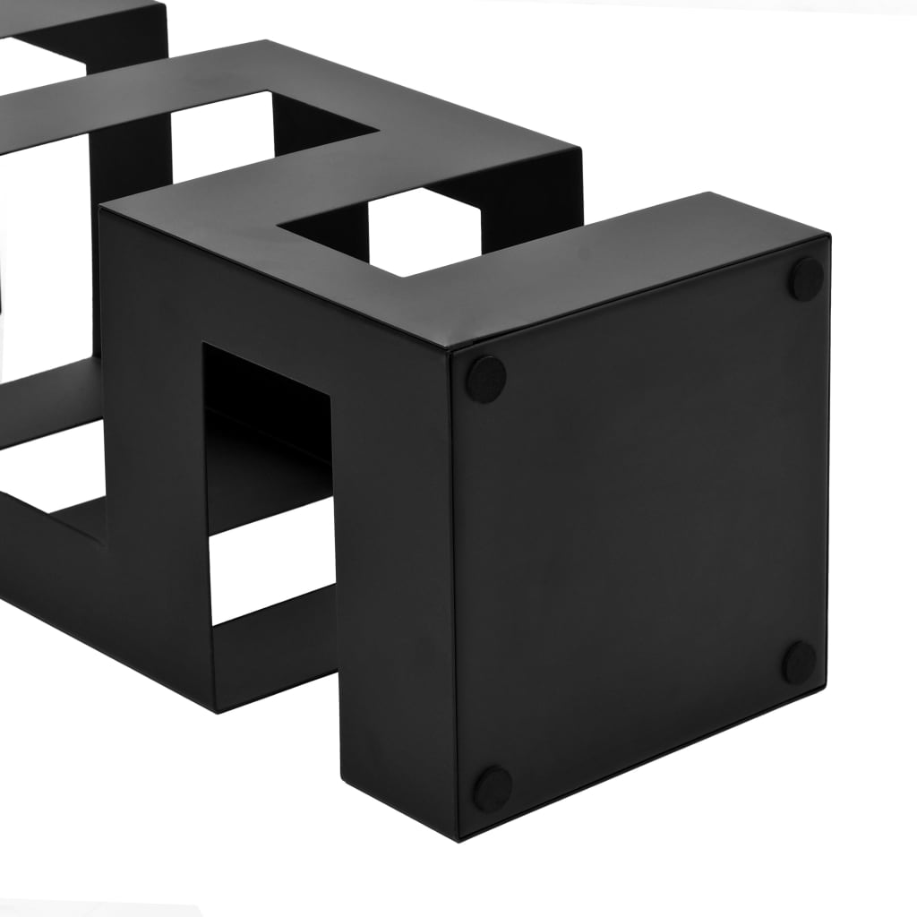 Umbrella stand, steel, black