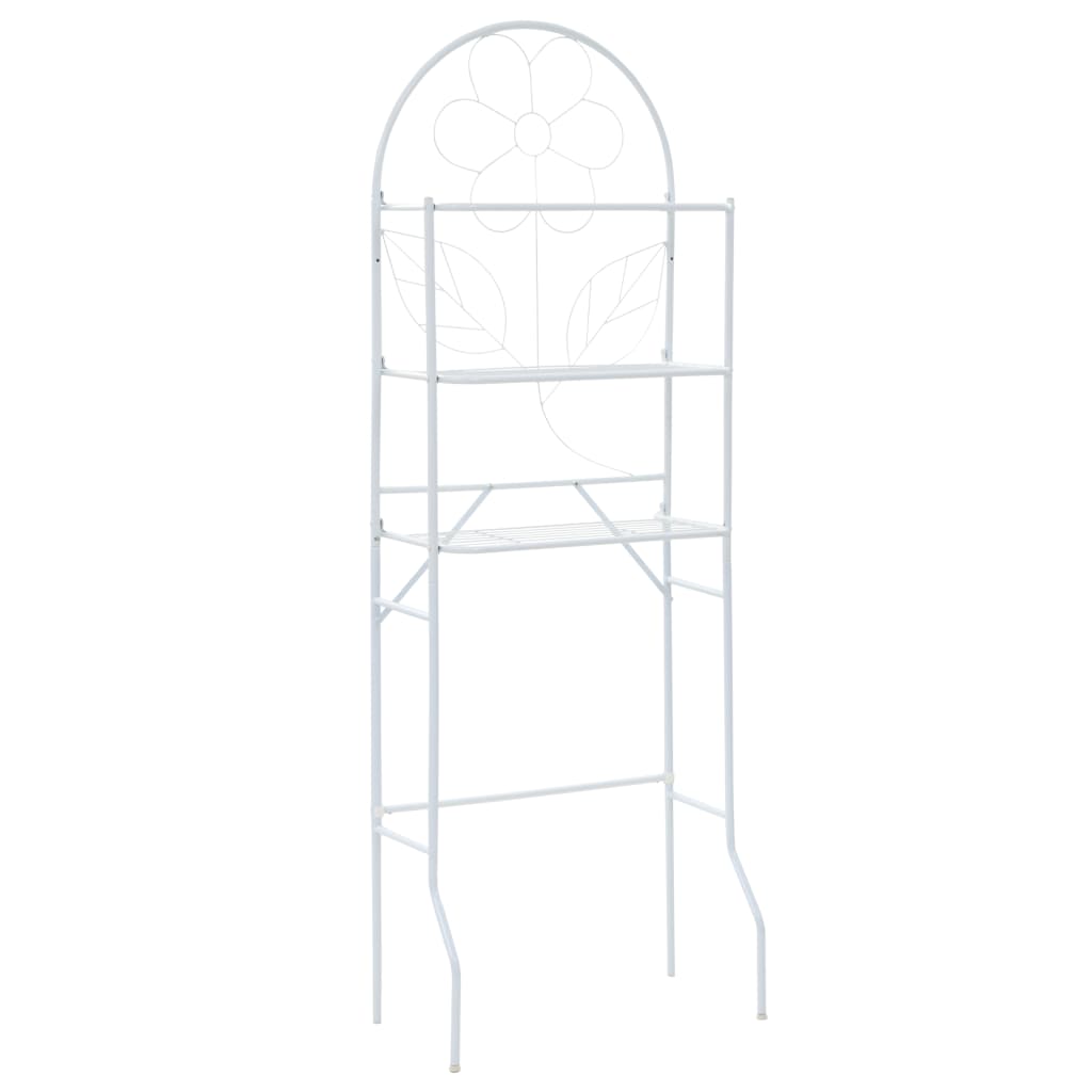 Bathroom shelving unit, white, 60x33x174 cm