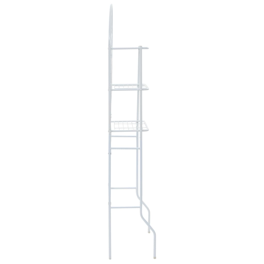 Bathroom shelving unit, white, 60x33x174 cm