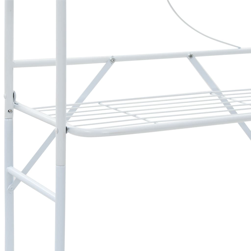 Bathroom shelving unit, white, 60x33x174 cm