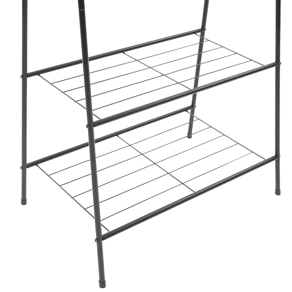 Apģērbu statīvs, 59x35x150cm, melns