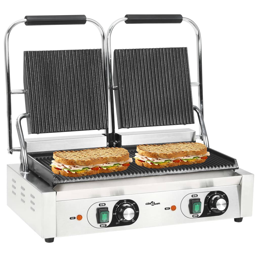Dubults Panini sviestmaižu grils, 57x30,5x20 cm, 3600 W
