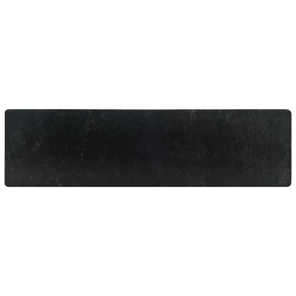 Sink, glossy black, 45x30x12cm, marble