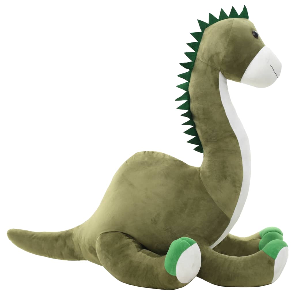 Mīksts rotaļu dinozaurs-brontozaurs, zaļš, plīšs