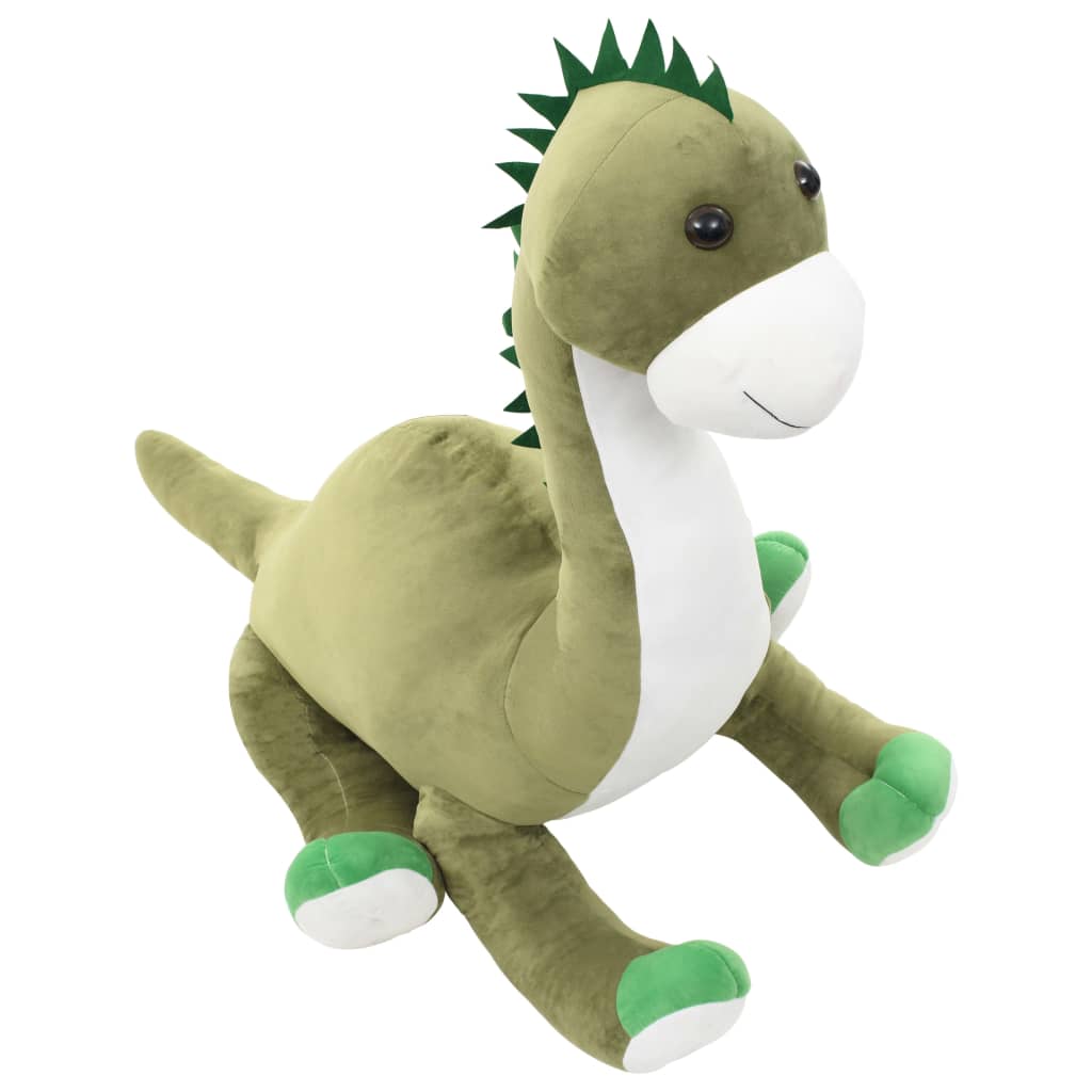 Mīksts rotaļu dinozaurs-brontozaurs, zaļš, plīšs
