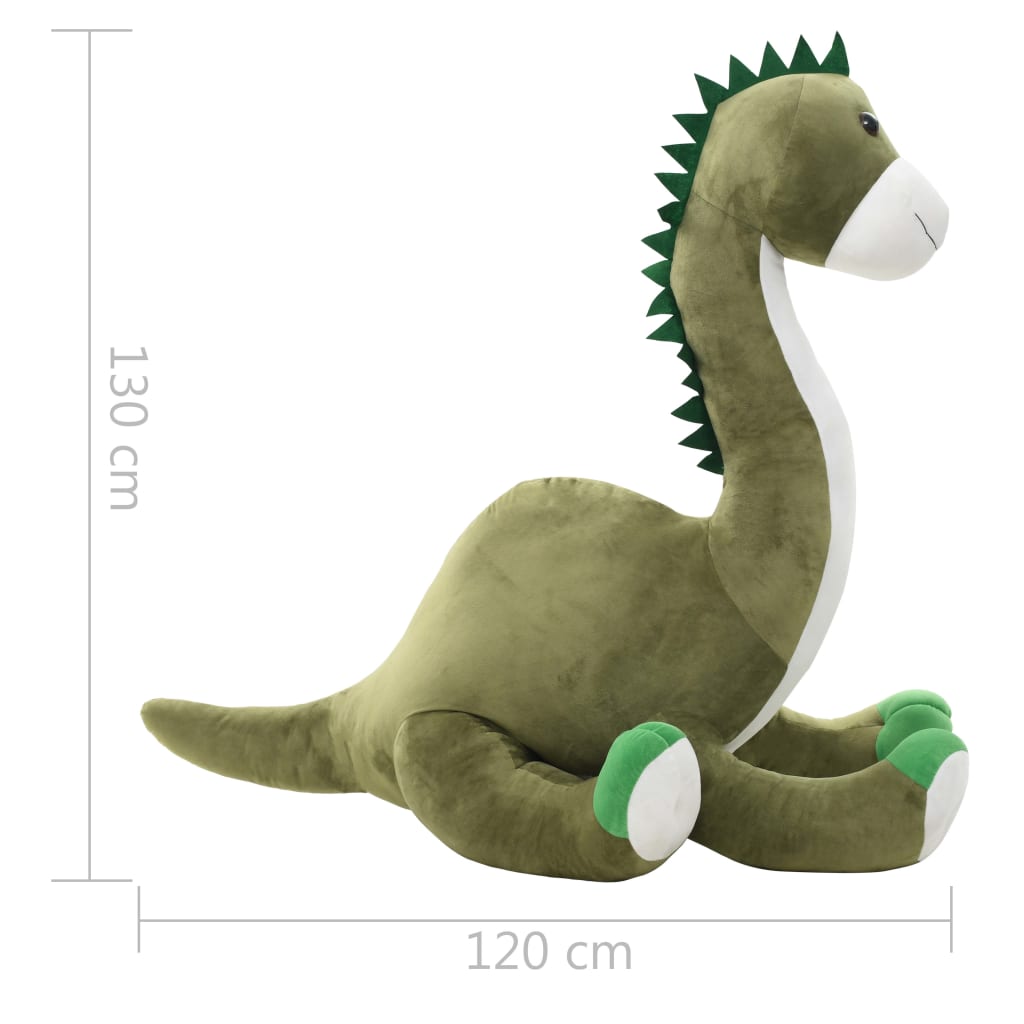Mīksts rotaļu dinozaurs-brontozaurs, zaļš, plīšs