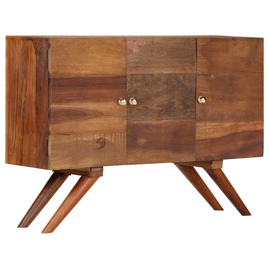 Sideboard, brown, 110x30x75cm, solid reclaimed wood