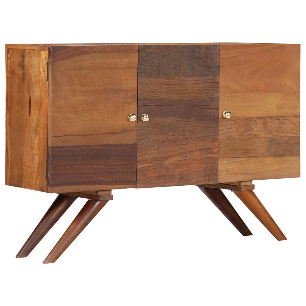 Sideboard, brown, 110x30x75cm, solid reclaimed wood
