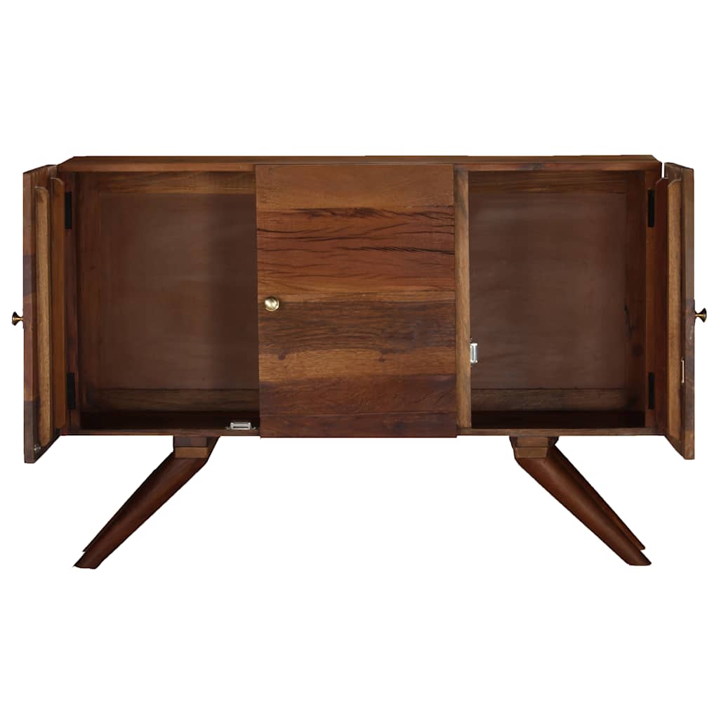 Sideboard, brown, 110x30x75cm, solid reclaimed wood