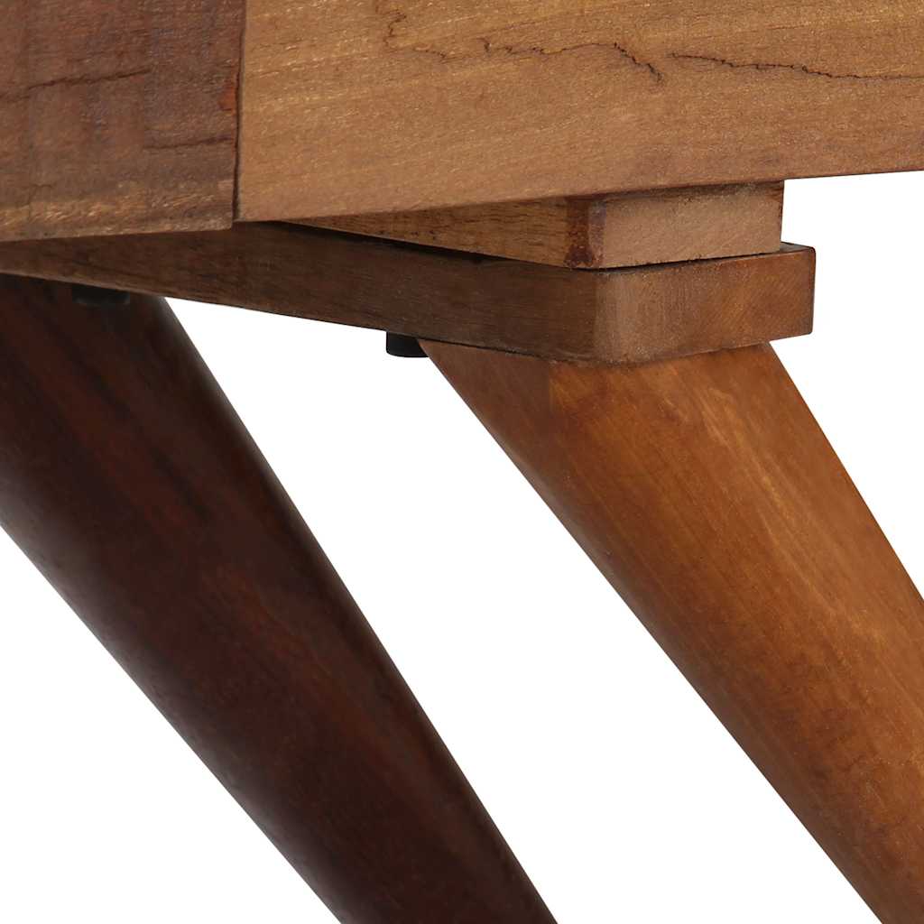 Sideboard, brown, 110x30x75cm, solid reclaimed wood