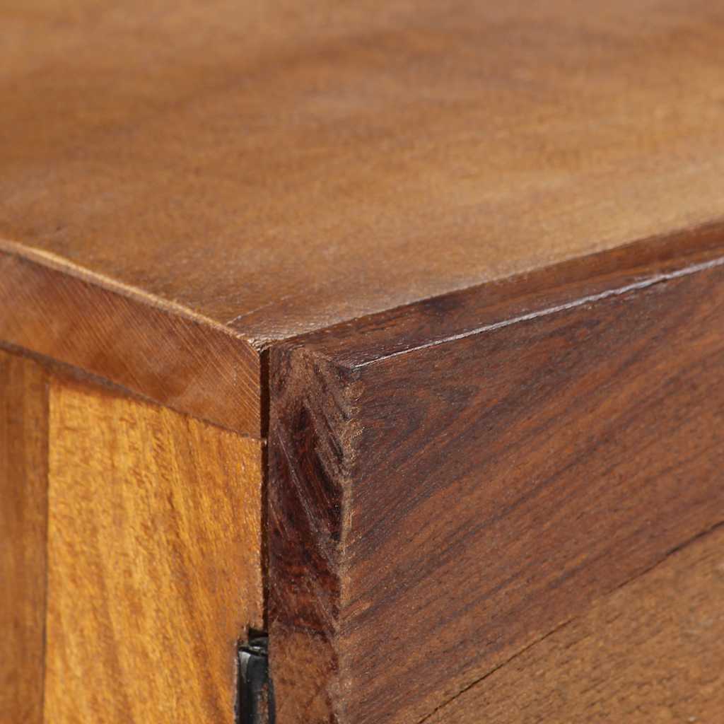 Sideboard, brown, 110x30x75cm, solid reclaimed wood