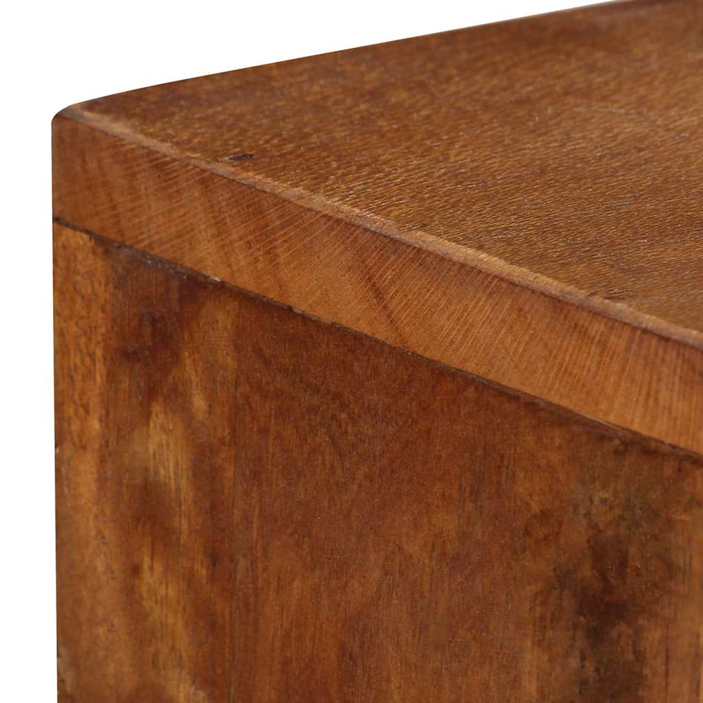 Sideboard, brown, 110x30x75cm, solid reclaimed wood