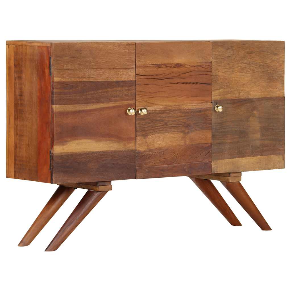 Sideboard, brown, 110x30x75cm, solid reclaimed wood