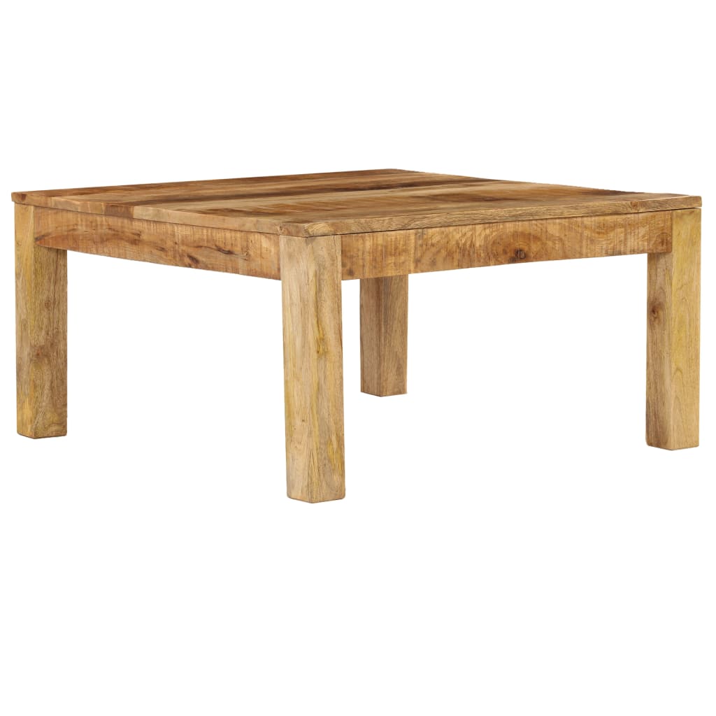 Coffee table, 80x80x40 cm, solid mango wood