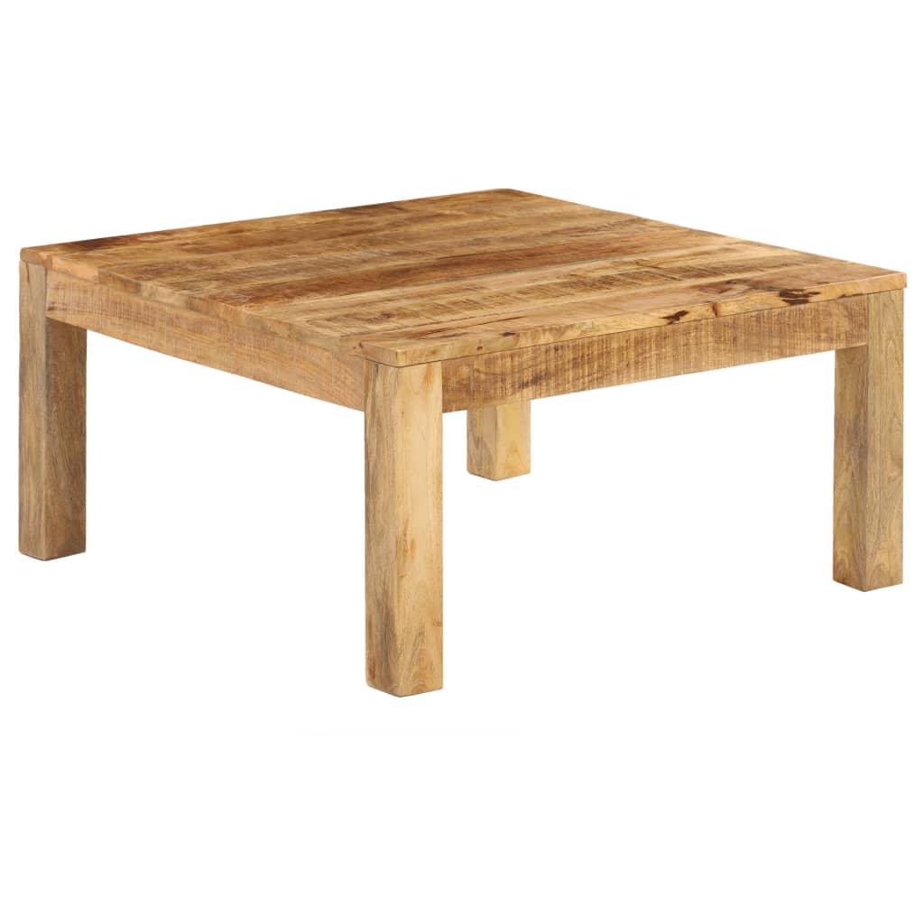 Coffee table, 80x80x40 cm, solid mango wood