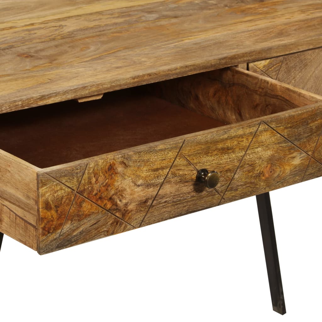 Rakstāmgalds ar atvilktnēm, 110x50x76cm, mango masīvkoks
