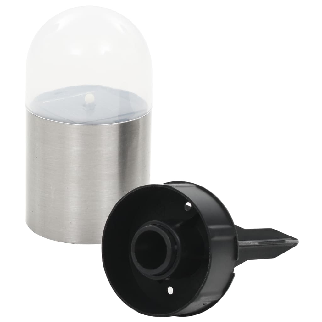 Saulės energija įkraunami LED šviestuvai, 12vnt., balti
