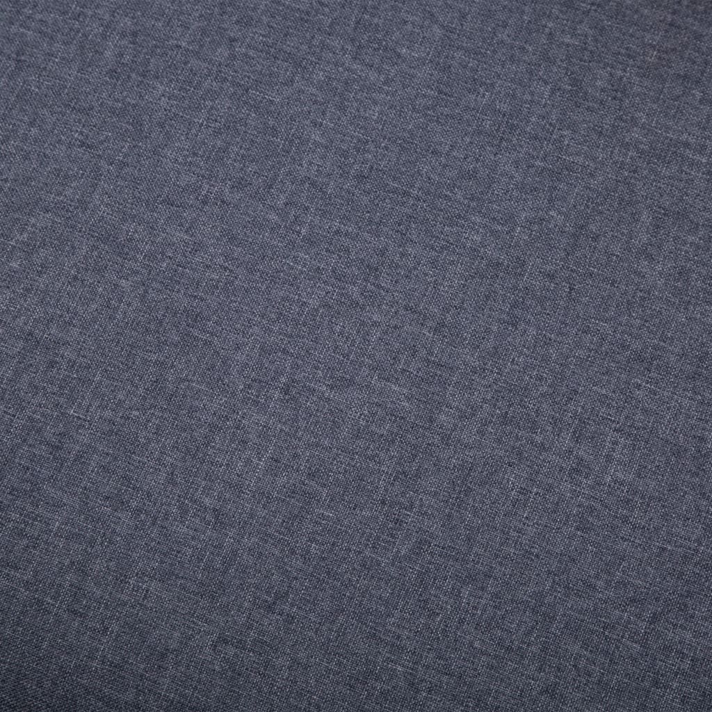 Footstool, fabric upholstery, 73x43x42cm, dark grey
