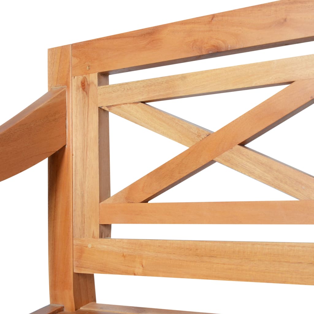 Batavia bench, 98cm, mahogany, light brown color