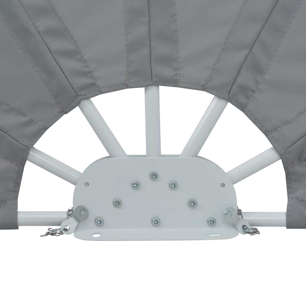 Sulankstoma šoninė terasos markizė, pilka, 160cm