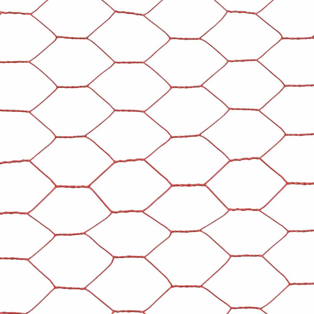 PVC stieples pinums, sarkans, 25x1m