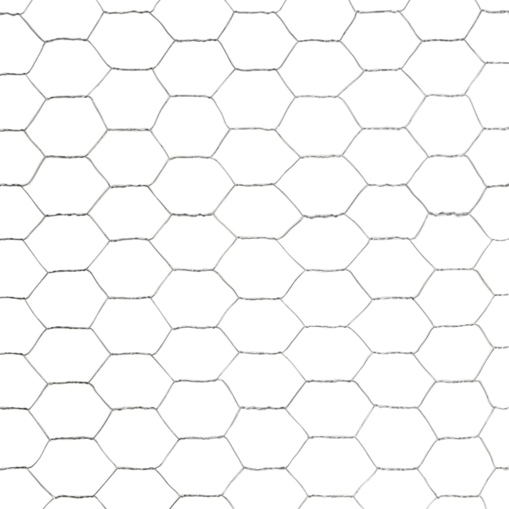 Vadu siets cāļiem, sudraba, 25x1,5m, tērauds