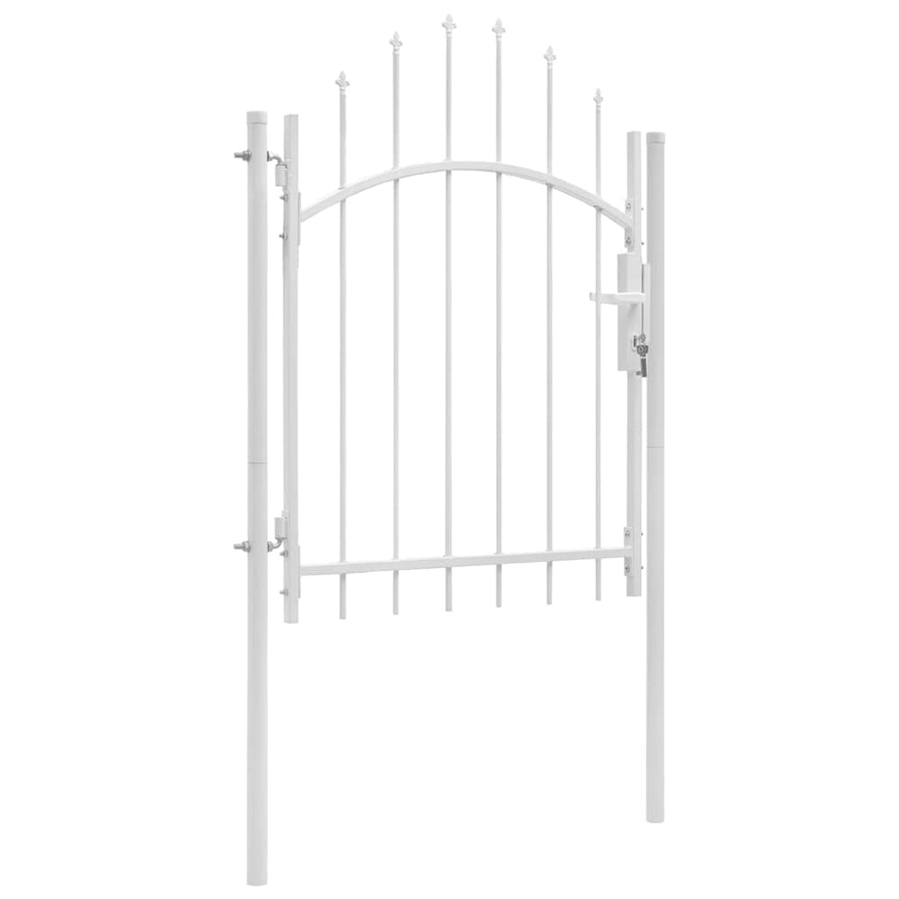 Sodo vartai Woerden plienas 1x1,5 m balti