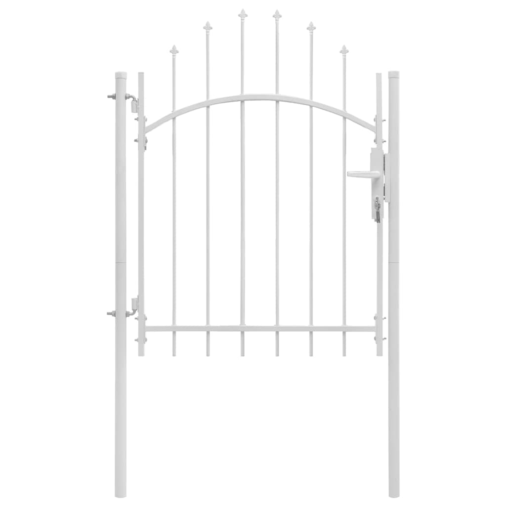 Sodo vartai Woerden plienas 1x1,5 m balti