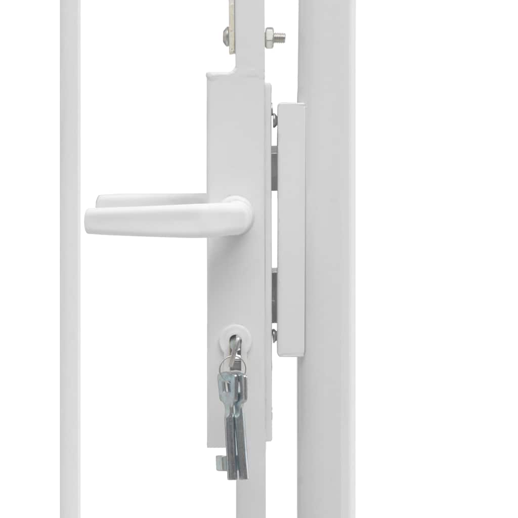 Sodo vartai Woerden plienas 1x1,5 m balti