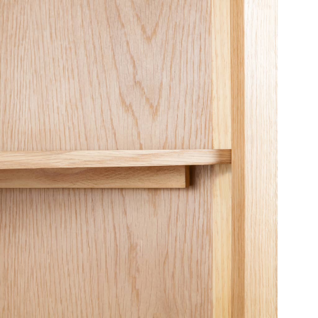 Corner cabinet, 59x36x180cm, solid oak wood