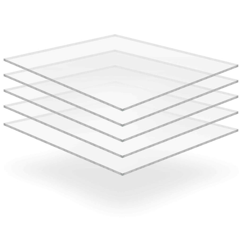 Akrilo Stiklo Lankstiniai 5 pcs Skaidrus 40 x 60 cm Akrilas