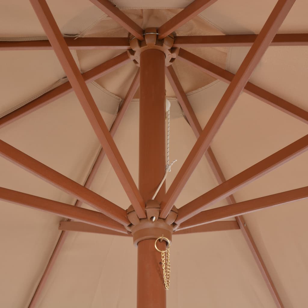 Sodo skėtis ANDERSON, taupe, 300x250cm