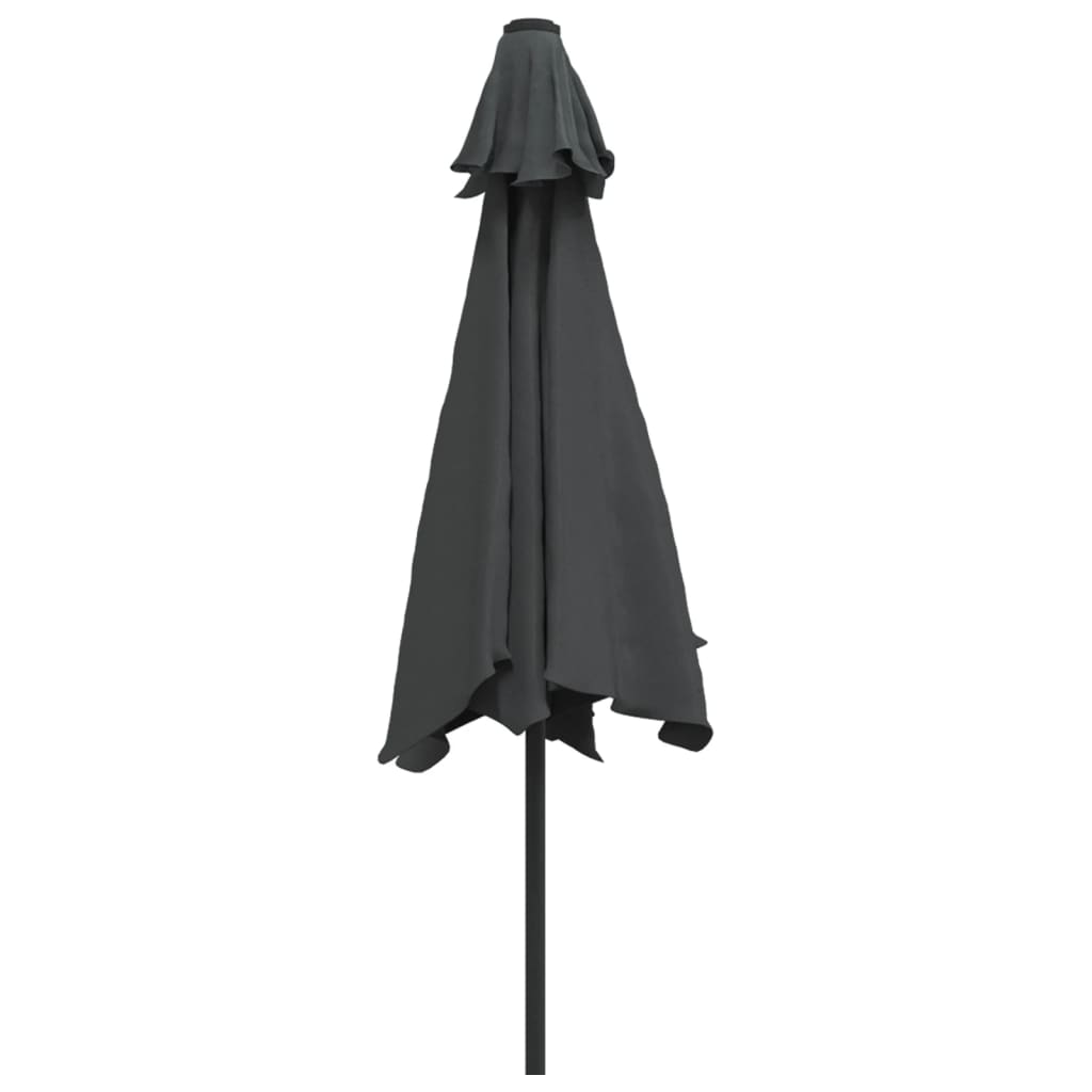Garden Umbrella with Metal Pole, Anthracite, 300cm