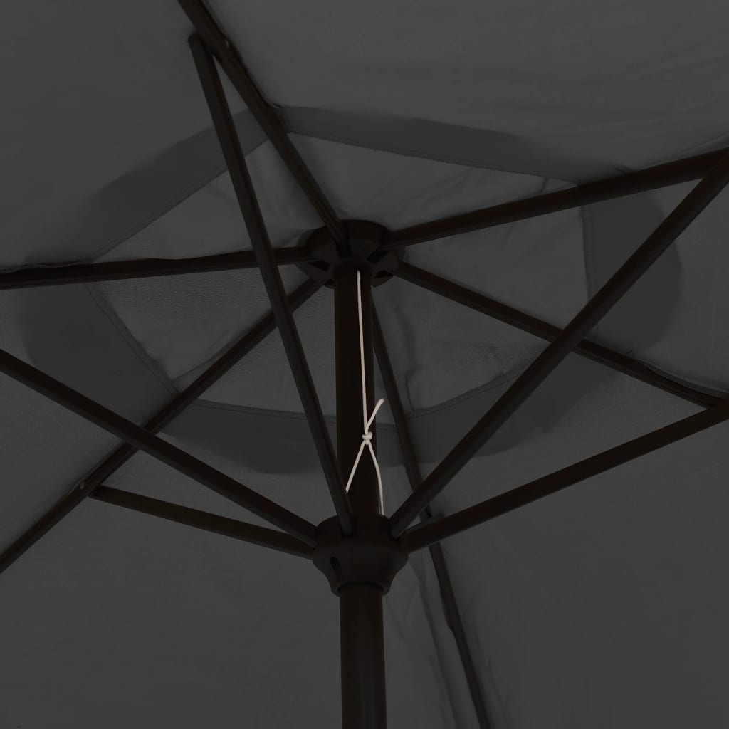 Garden Umbrella with Metal Pole, Anthracite, 300cm