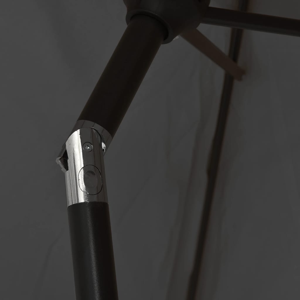 Garden Umbrella with Metal Pole, Anthracite, 300cm
