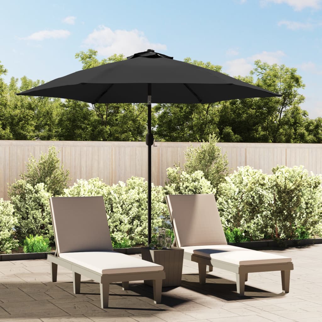 Garden Umbrella with Metal Pole, Anthracite, 300cm