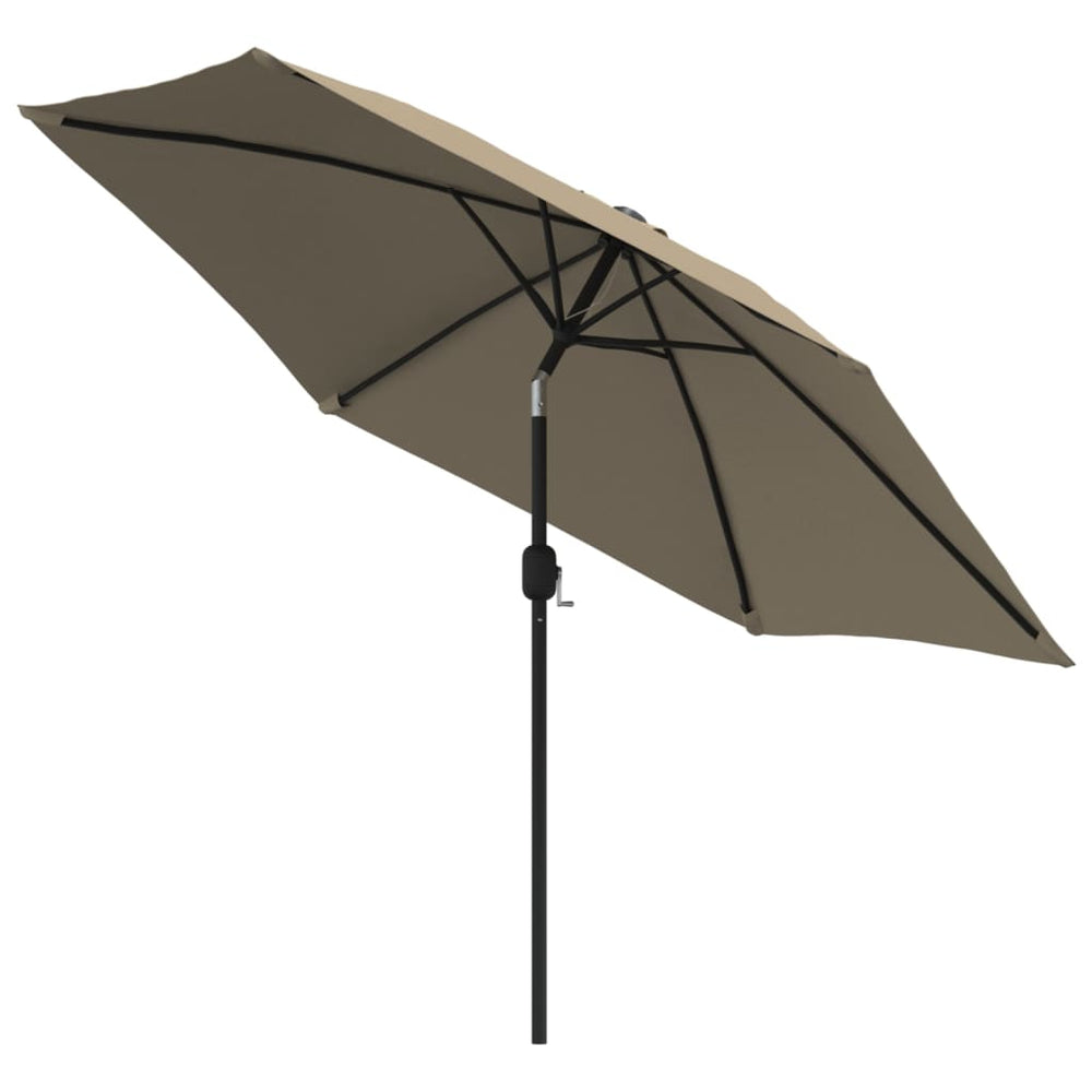 Outdoor Parasol with Metal Pole, Taupe, 300cm