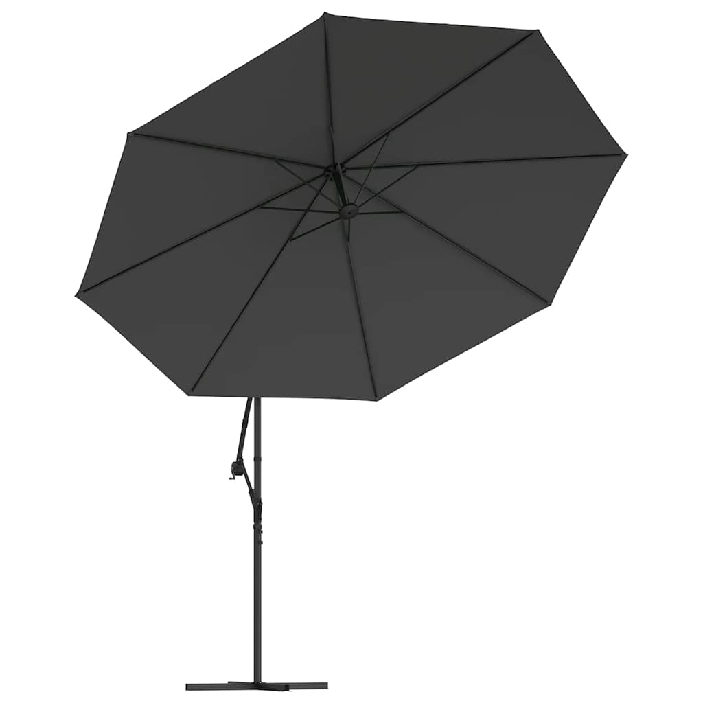 Gembinis sodo skėtis su aliuminiu stulpu, antracito, 350cm