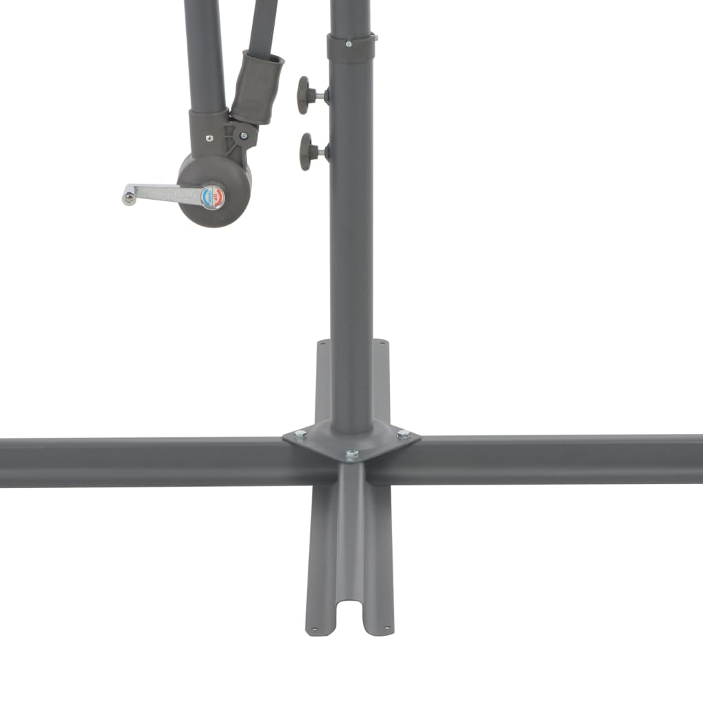 Gembinis sodo skėtis su aliuminiu stulpu, taupe, 300cm