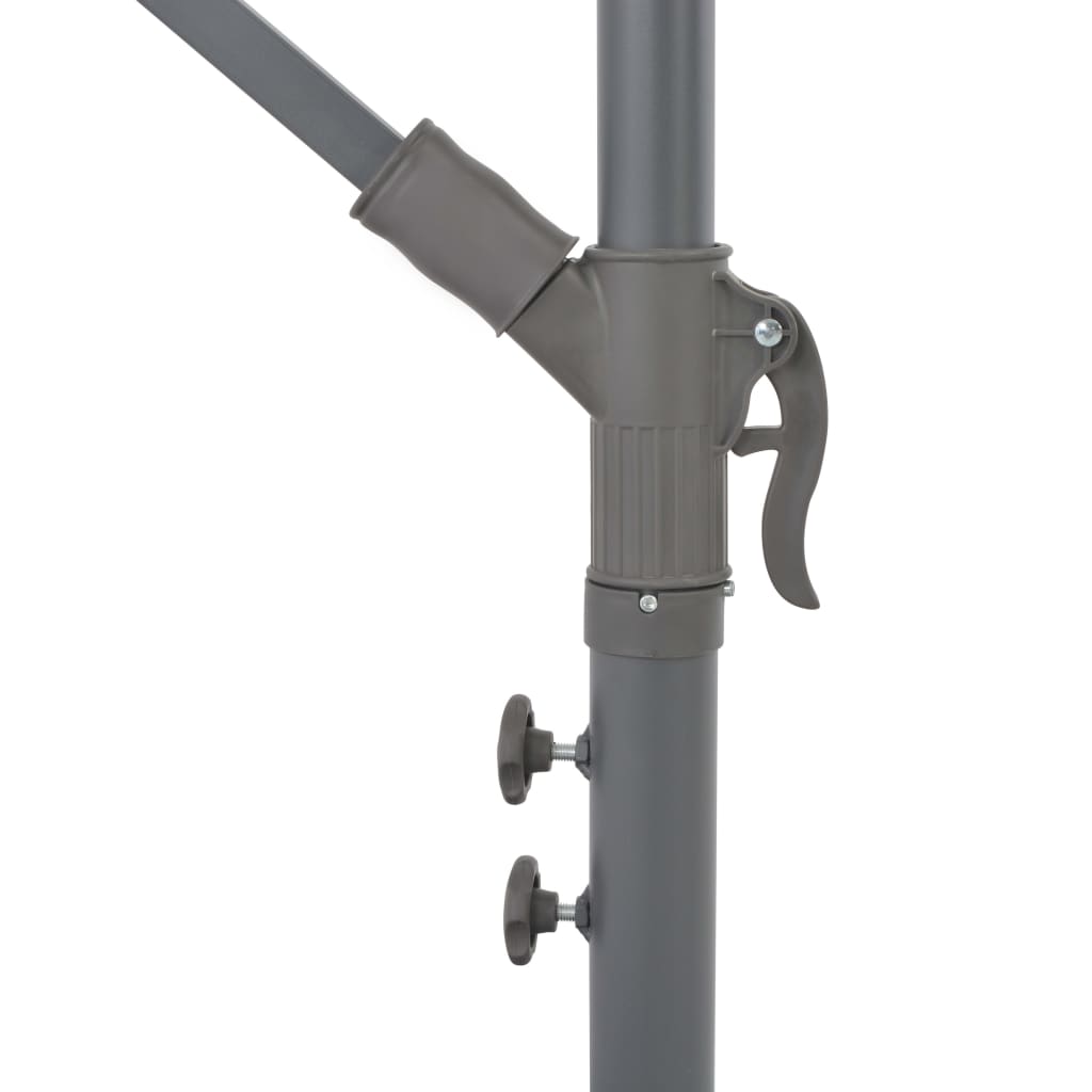 Gembinis sodo skėtis su aliuminiu stulpu, taupe, 300cm