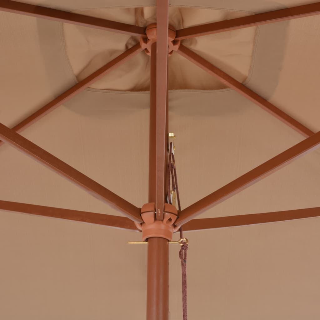 Sodo skėtis ANTON, taupe, 200x300x250cm