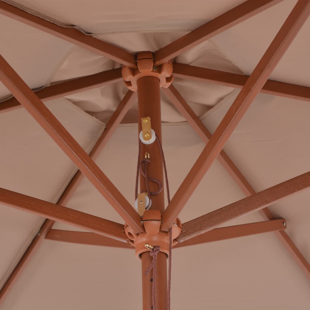 Sodo skėtis ARCHER, taupe, 270x244cm